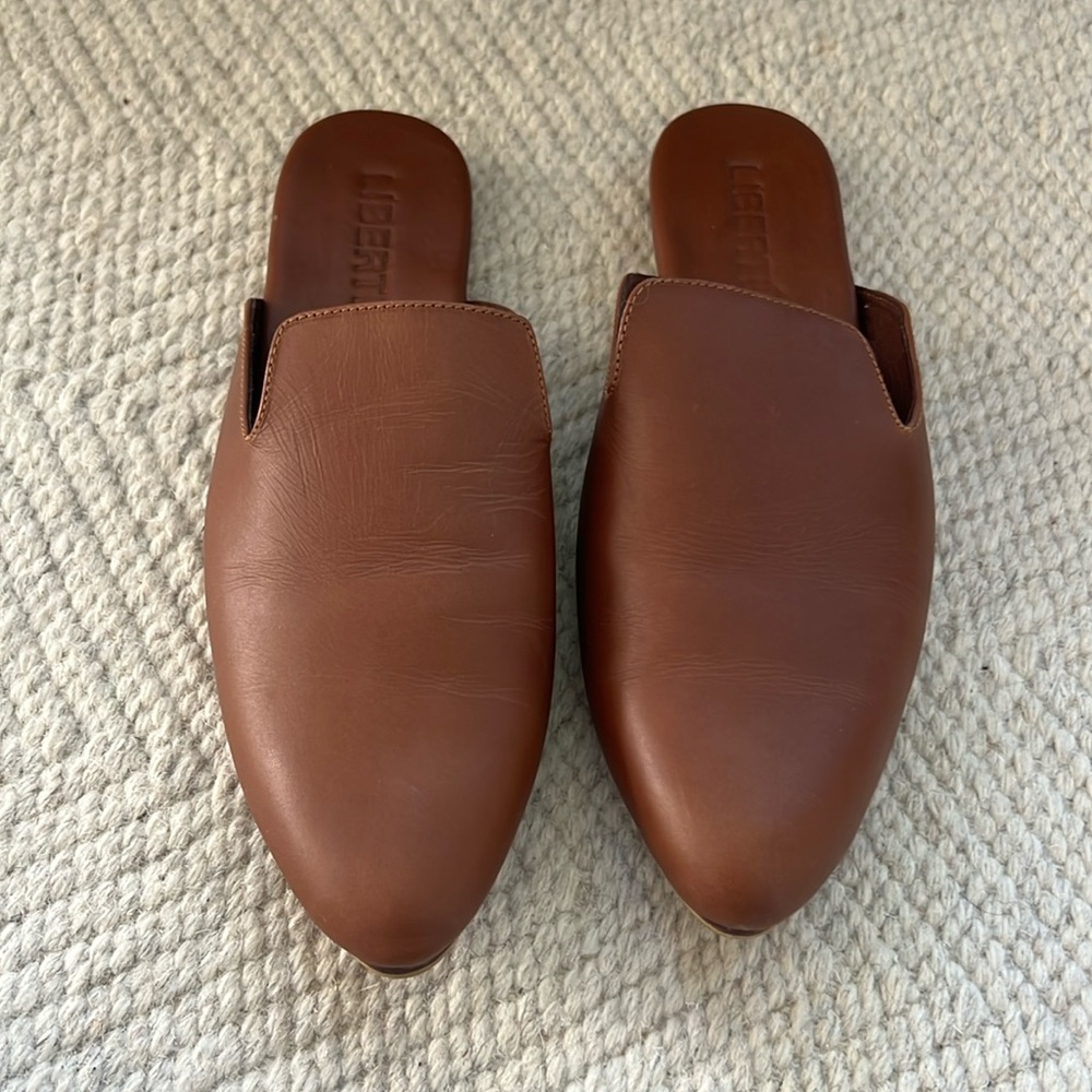 Liberte leather mules